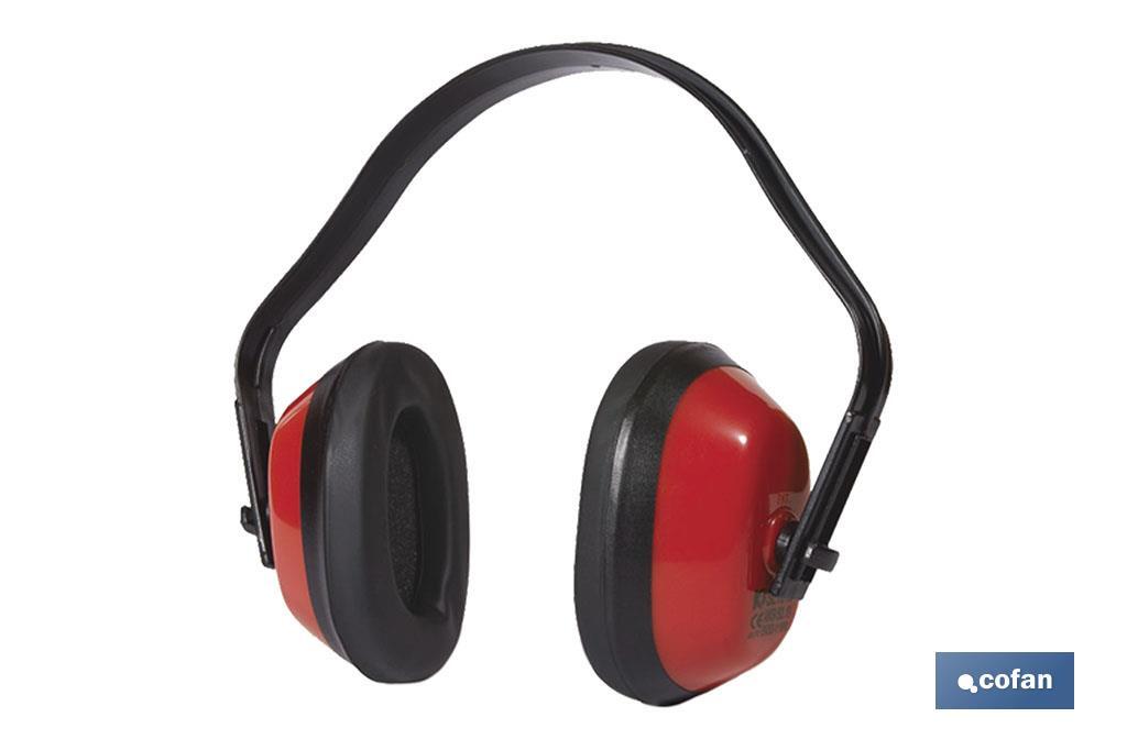 Protetor de ouvidos anti-ruido I Cor vermelho |  SNR: 27db I EN 352-1