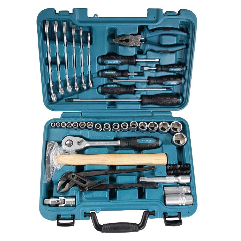 Kit de ferramentas manuais HYUNDAI K56 com 56 peças (HY-K56)