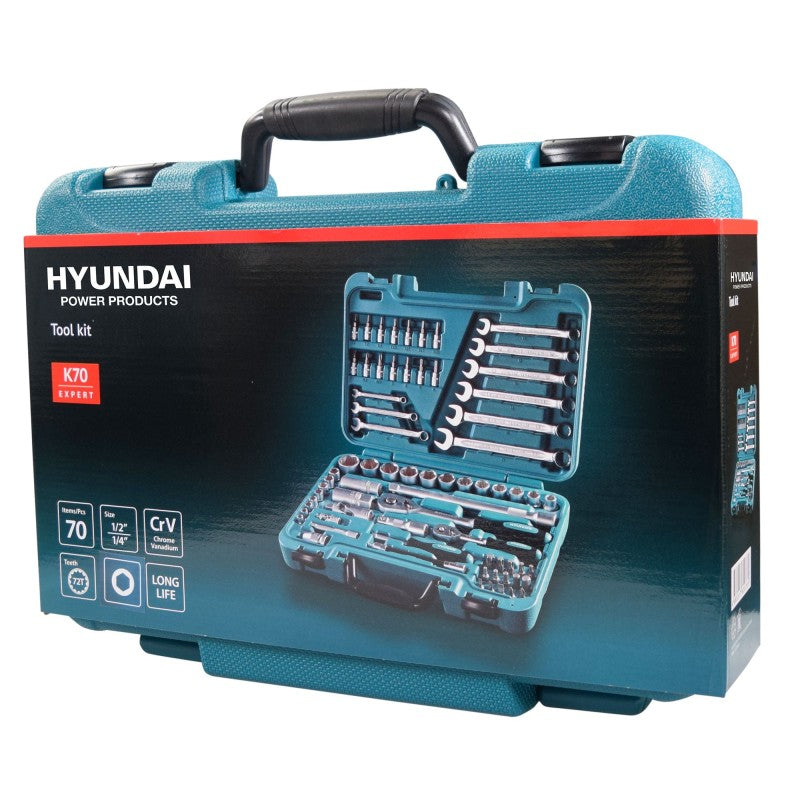 Kit de ferramentas K70 de 70 peças HYUNDAI (HY-K70)