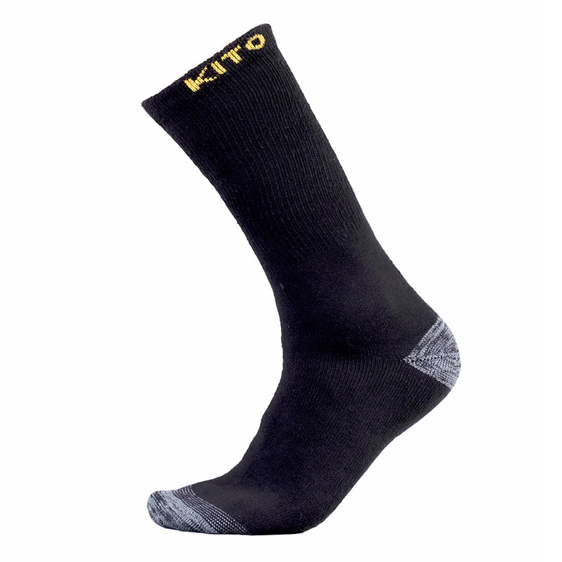 KITO, meias pretas, tamanho único (pacote com 3 pares)