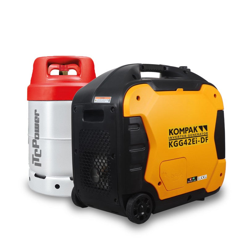 Gerador inversor insonorizado KP-KGG42Ei-DF 4,2 kW KOMPAK de combustível duplo (KP-KGG42Ei-DF)