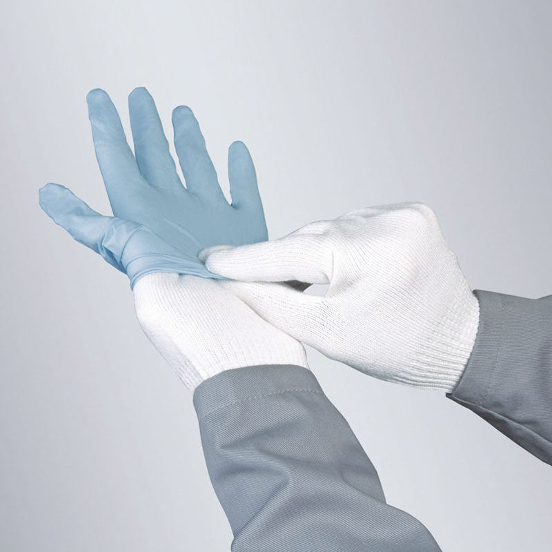 LIGHT PARADE, luva branca de algodão, tamanho único (12 unidades)