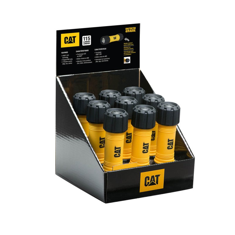 Lanterna de trabalho compacta CAT 115 lúmens - Display com 9 unidades. (CP-CTRACK9)