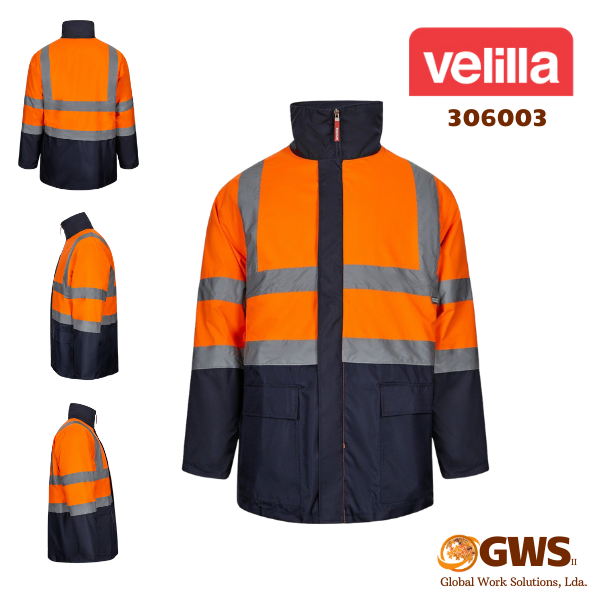 Parka 4 em 1 Bicolor Alta Visibilidade Velilla 306003