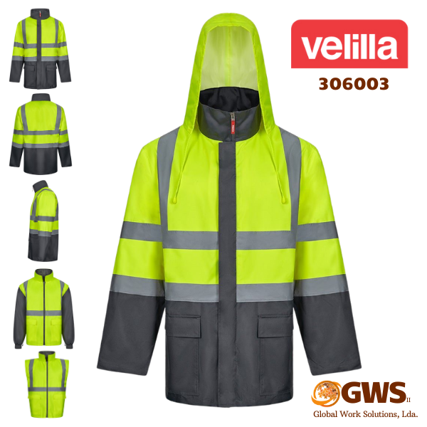 Parka 4 em 1 Bicolor Alta Visibilidade Velilla 306003