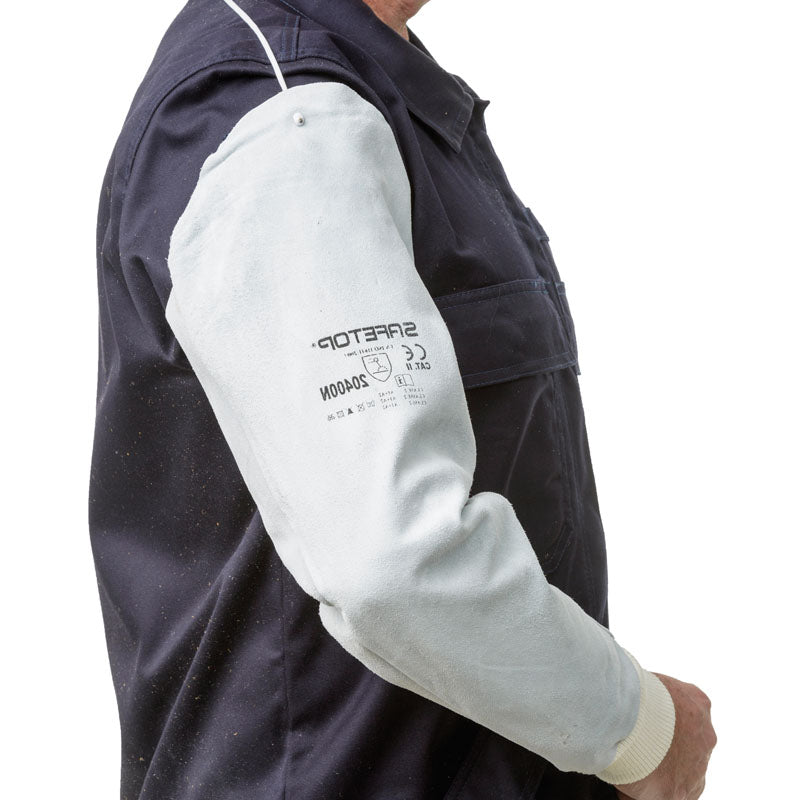 Mangas de ombro de couro, cinza, qualidade padrão