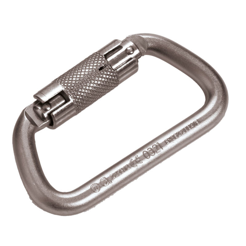 MOSQUETÃO ROSQUEADO, abertura de aço 1/4 de volta 22 mm