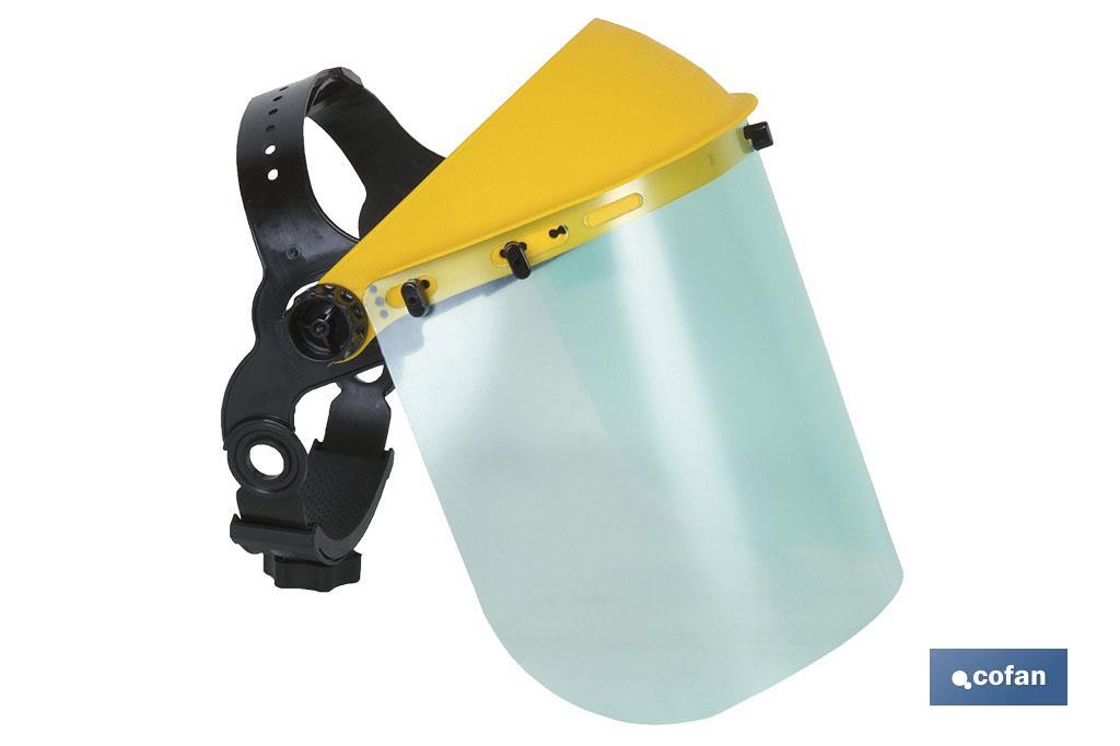 Máscara Capacete de soldadura I Ajustável I Ergonómica I Din 11 I Com vidros branco e negro I EN 166/EN 1