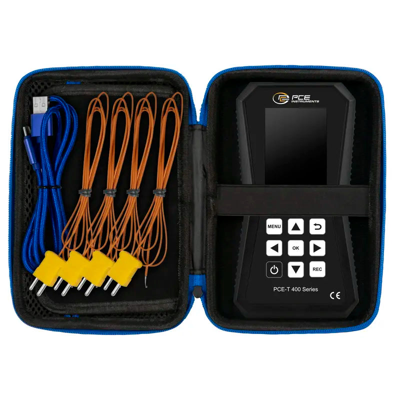 Termómetro PCE-T 420-ICA, incluindo certificado de calibração ISO