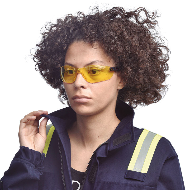 Óculos universais antiembaçantes âmbar, 1F PHAETON (12 Unidades)