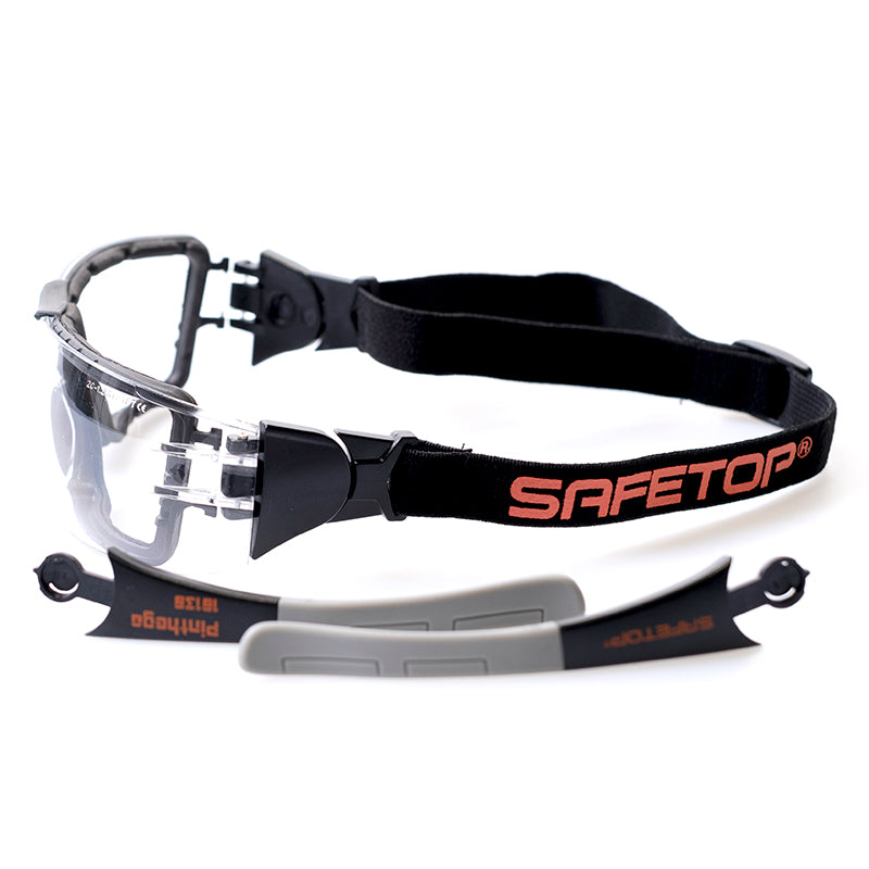 Óculos de grau PINTHEGA 2 em 1 transparentes com faixa interna, 1F (pacote com 8)