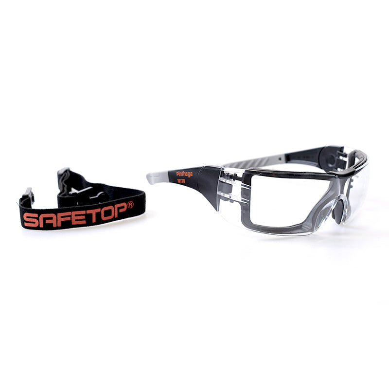 Óculos de grau PINTHEGA 2 em 1 transparentes com faixa interna, 1F (pacote com 8)