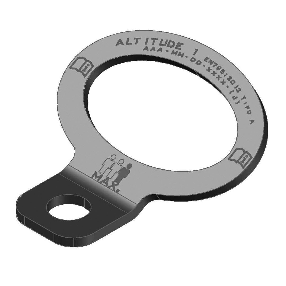 PLACA DE ANCORAGEM para 3 operadores abertura 70 mm