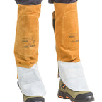 Leggings de couro marrom/cinza da melhor qualidade com reforço