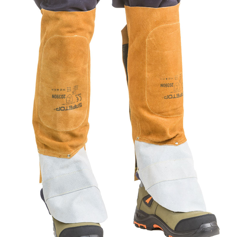 Leggings de couro marrom/cinza da melhor qualidade com reforço