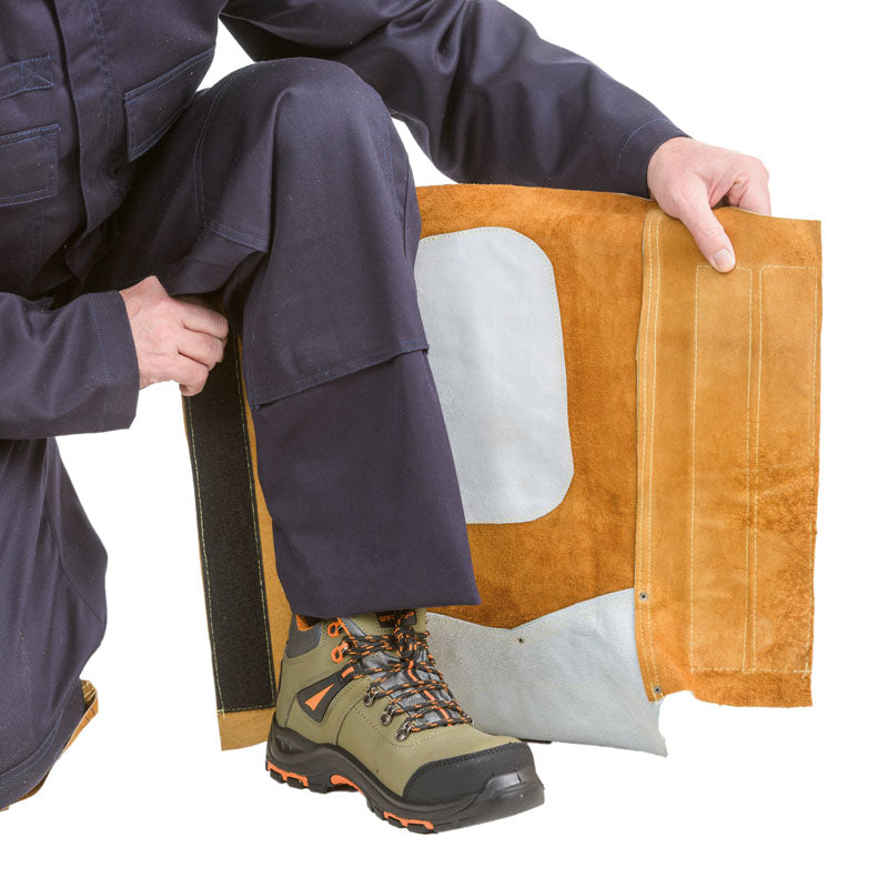 Leggings de couro marrom/cinza da melhor qualidade com reforço