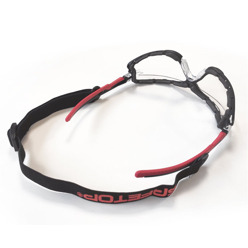 PRAETORIUS Clara, Óculos de Proteção PC, Alça Removível, Vedação Facial (12 Unidades)