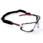 PRAETORIUS Clara, Óculos de Proteção PC, Alça Removível, Vedação Facial (12 Unidades)