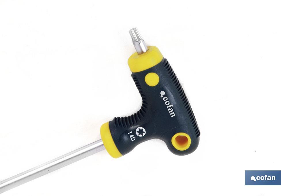 Jogo - 7 pçs Cabo em T, ponta Torx