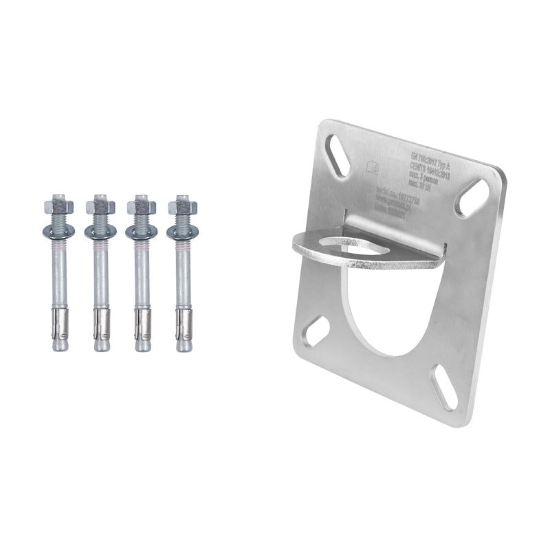 CONJUNTO DE ANCORAGEM Placa de aço 3 pax para concreto com parafusos