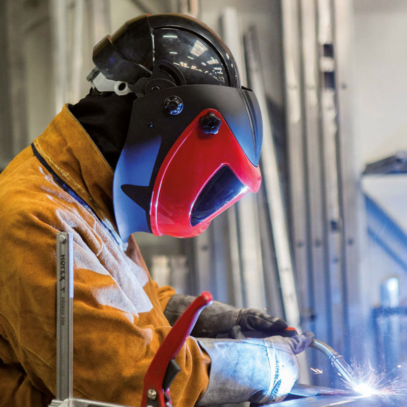 SHOCK-SHELL, escudo de soldagem automático com capacete
