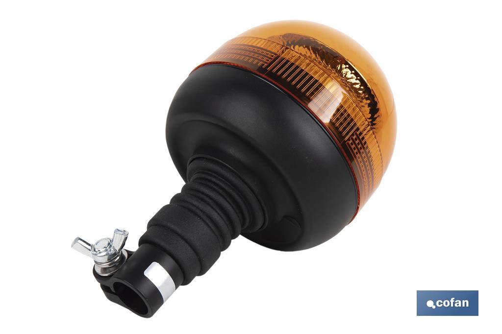 Pirilampo led laranja | Homologação ECE R65 | Para suporte flexível 12/24 V | Classificação de proteção IP: IP