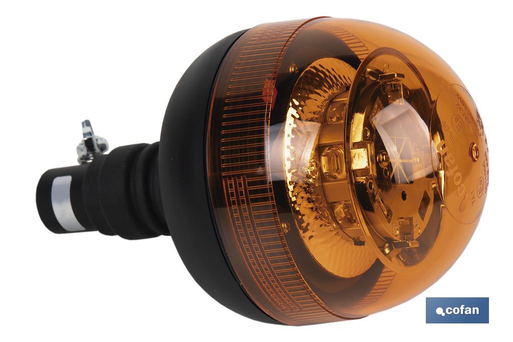 Pirilampo led laranja | Homologação ECE R65 | Para suporte flexível 12/24 V | Classificação de proteção IP: IP
