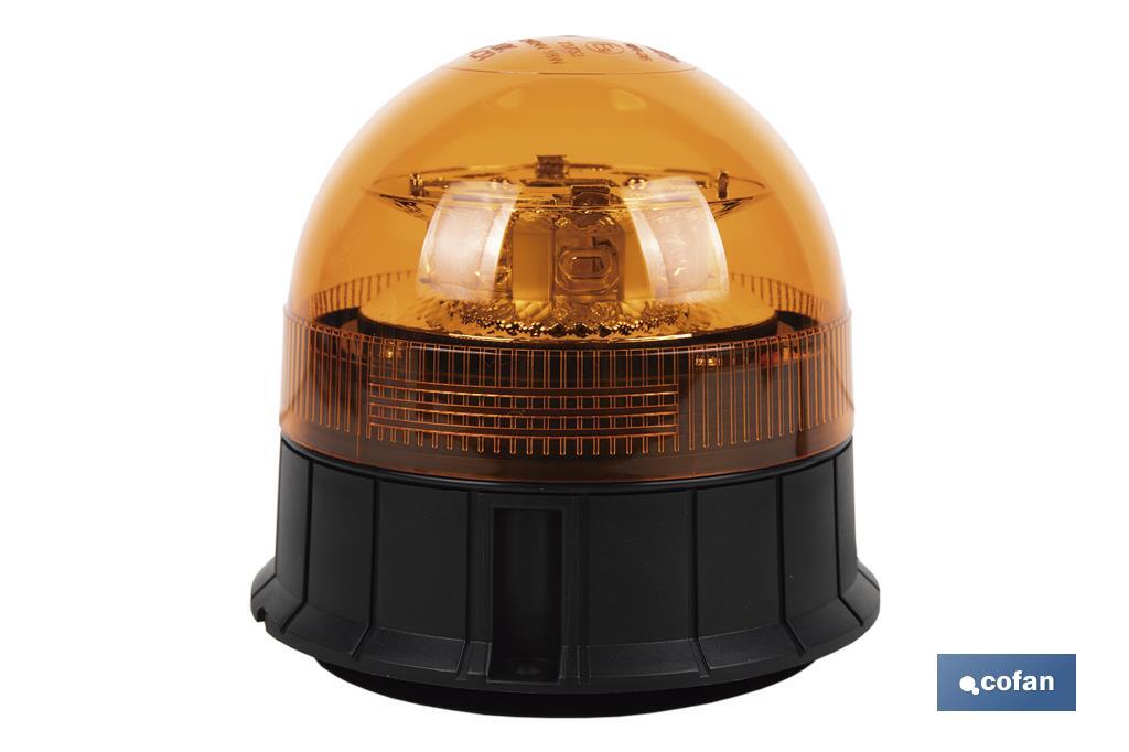 Pirilampo led laranja | Homologação ECE R65 | Para suporte com íman ou com parafuso 12/24 V | Classificação de proteção IP: IP