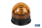 Pirilampo led laranja | Homologação ECE R65 | Para suporte com íman ou com parafuso 12/24 V | Classificação de proteção IP: IP