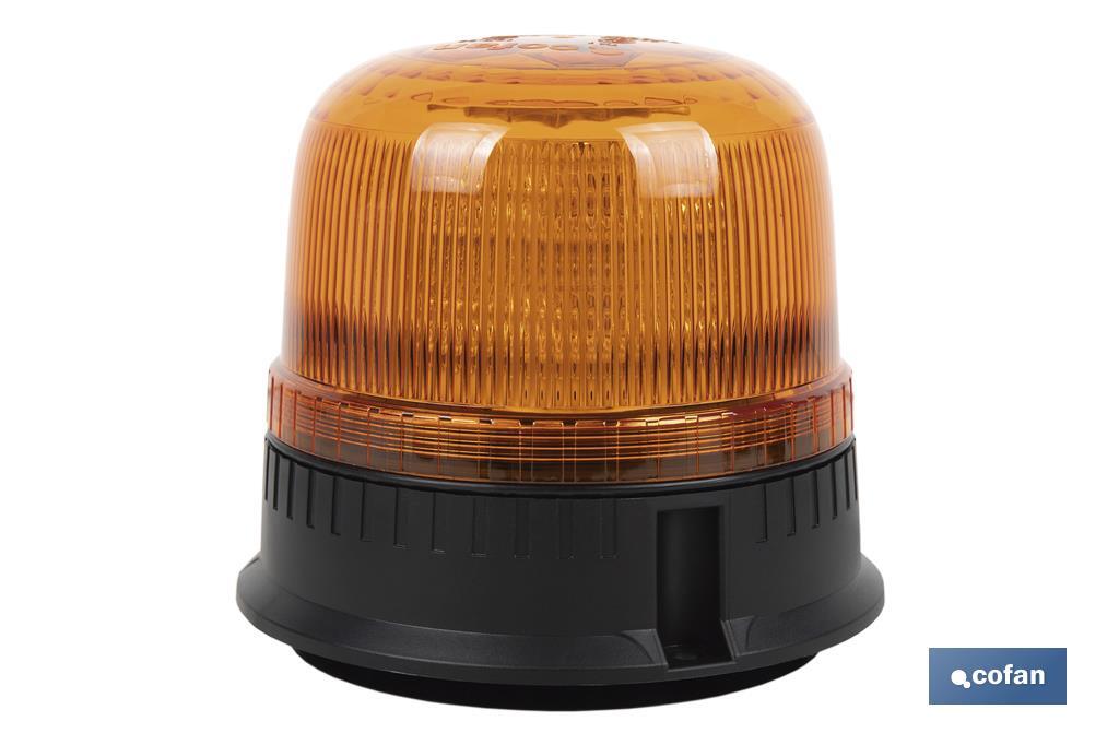 Pirilampo luz led intermitente laranja | Classe 1 | Homologação ECE R65 | Para suporte com íman ou com parafuso 12/24 V | Classificação de proteção IP: IP