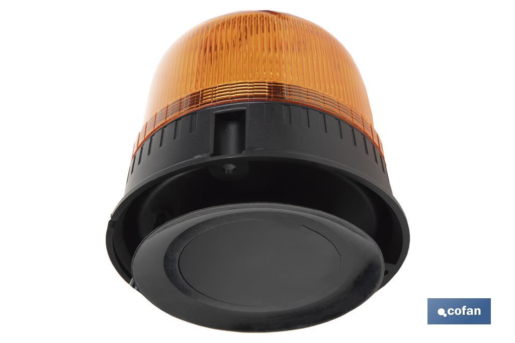 Pirilampo luz led intermitente laranja | Classe 1 | Homologação ECE R65 | Para suporte com íman ou com parafuso 12/24 V | Classificação de proteção IP: IP