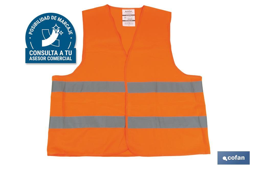 Coletes reflector I Cor laranja I Tamanho XXL I EN ISO 20471 I Categoría II I
