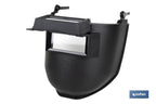 Máscara de soldar | Adaptável ao capacete de obra | Cor preta