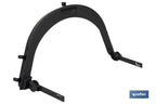 Suporte de capacete de obra para malha de proteção | Cor preto | Universal