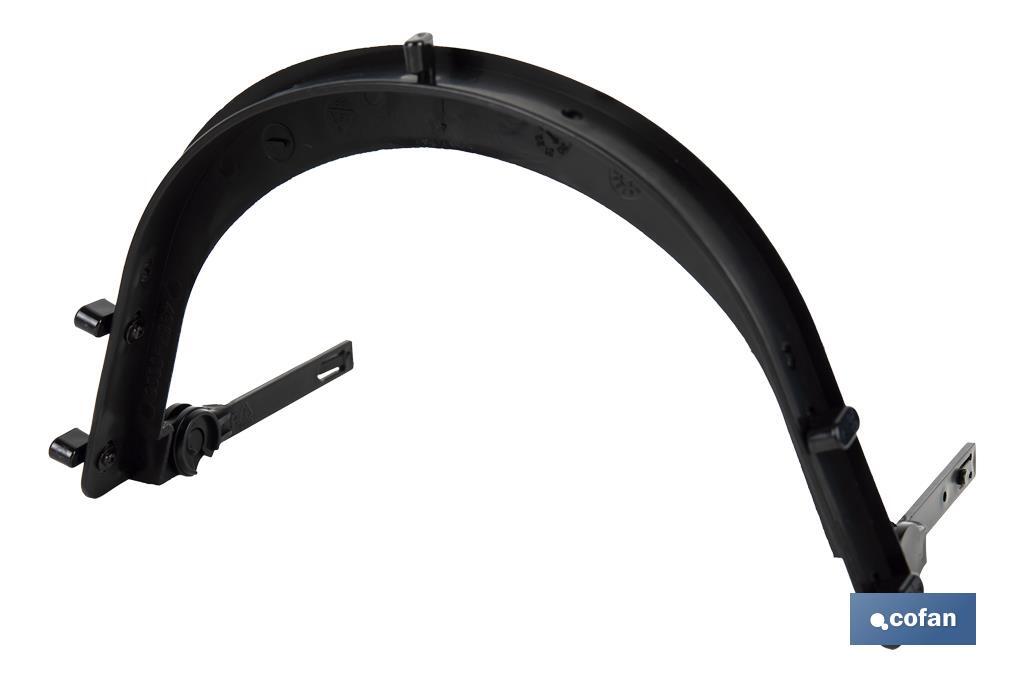 Suporte de capacete de obra para malha de proteção | Cor preto | Universal