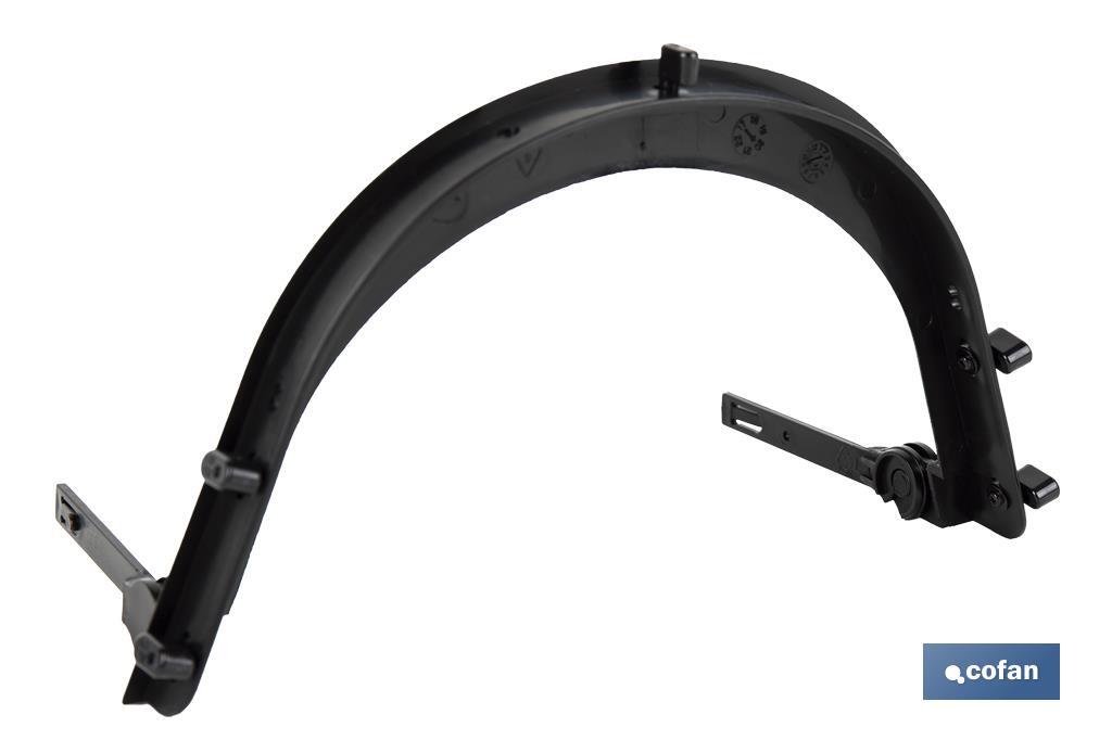 Suporte de capacete de obra para malha de proteção | Cor preto | Universal