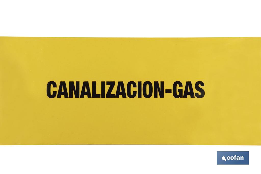 Fita de Sinalização CANALIZAÇÃO DE GÁS