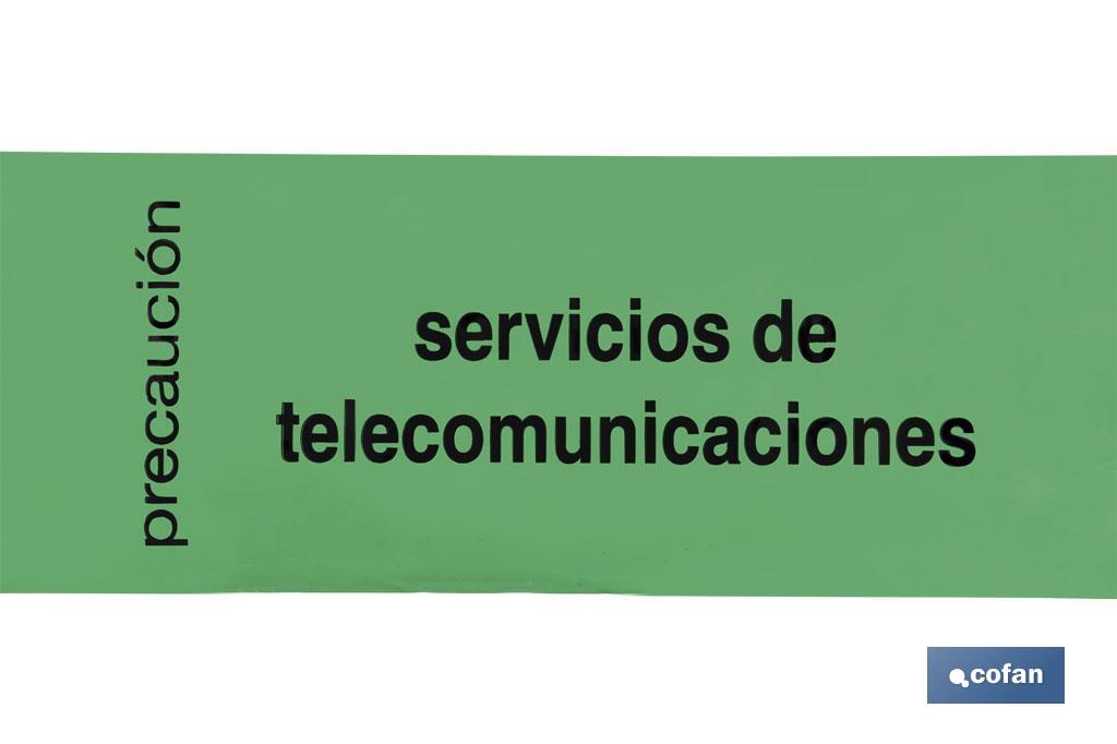Fita de Sinalização CABOS DE TELECOMUNICAÇÕES