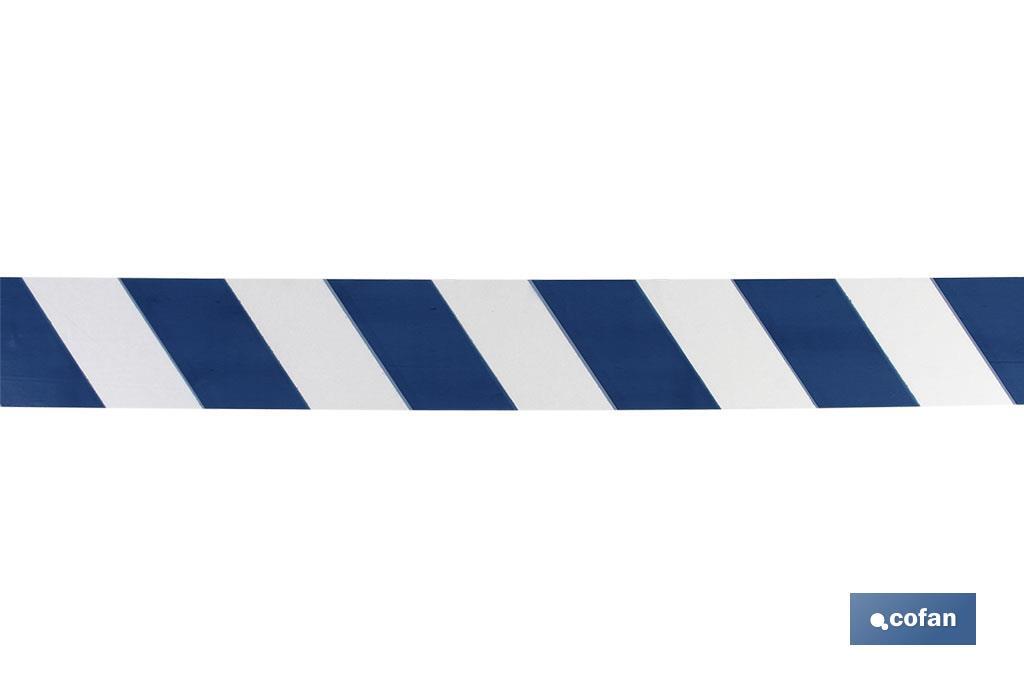 Fita de Sinalização AZUL/BRANCA