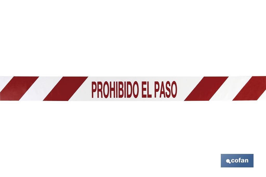 Fita de Sinalização NÃO PASSAR