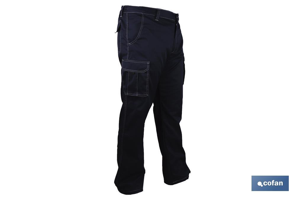 Pantaloni da lavoro elastici tipo Denim | Taglia dalla 38 alla 64 | Color blu marino