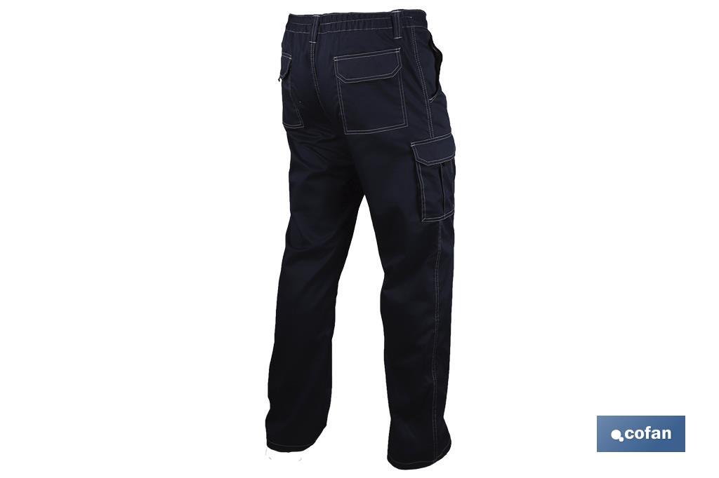 Pantaloni da lavoro elastici tipo Denim | Taglia dalla 38 alla 64 | Color blu marino