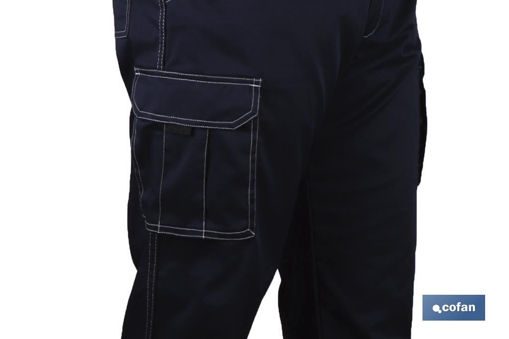 Pantaloni da lavoro elastici tipo Denim | Taglia dalla 38 alla 64 | Color blu marino