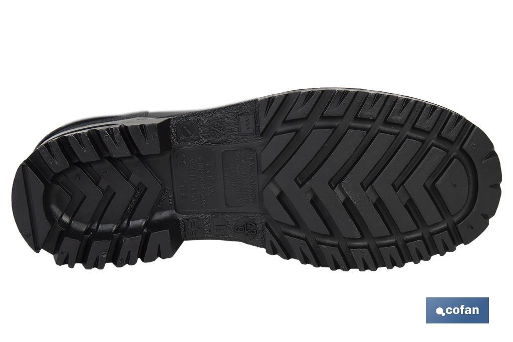 Bota de Agua | Alta | Fabricada PVC | Cor Negro | Forro Interior de Malha