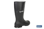 Bota de Agua | Alta | Fabricada PVC | Cor Negro | Forro Interior de Malha