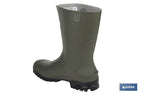 Bota de Agua | Meio Cano | Fabricada PVC | Cor Verde | Sola AntiDerrapante