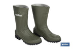 Bota de Agua | Meio Cano | Fabricada PVC | Cor Verde | Sola AntiDerrapante