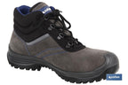 Bota Camurça | Cor Cinza | Segurança S-3 | Modelo Arion | Biqueira de carbono Light