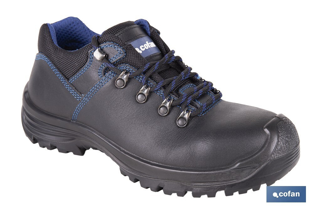 Sapato de Pele | Segurança S-3 | Modelo Apolo | Biqueira de Carbono Light | Cor negro