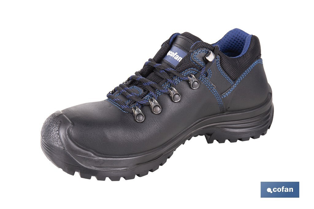 Sapato de Pele | Segurança S-3 | Modelo Apolo | Biqueira de Carbono Light | Cor negro